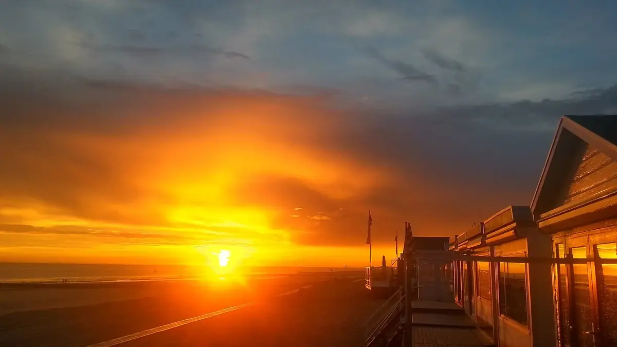 Sonnenuntergang an der Zeeuwse Küste